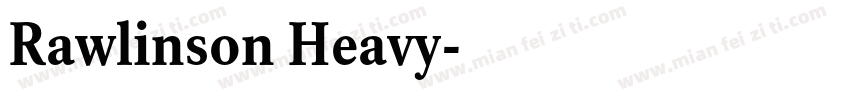 Rawlinson Heavy字体转换